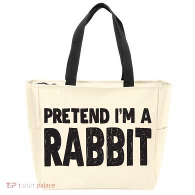 Pretend I'm A Rabbit Easy Halloween Costume Tote Bag