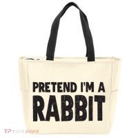 Pretend I'm A Rabbit Easy Halloween Costume Tote Bag thumb 0