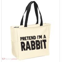 Pretend I'm A Rabbit Easy Halloween Costume Tote Bag thumb 2