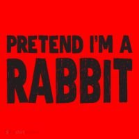 Pretend I'm A Rabbit Easy Halloween Costume Santa Hat thumb 1