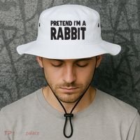 Pretend I'm A Rabbit Easy Halloween Costume Bucket Hat thumb 2
