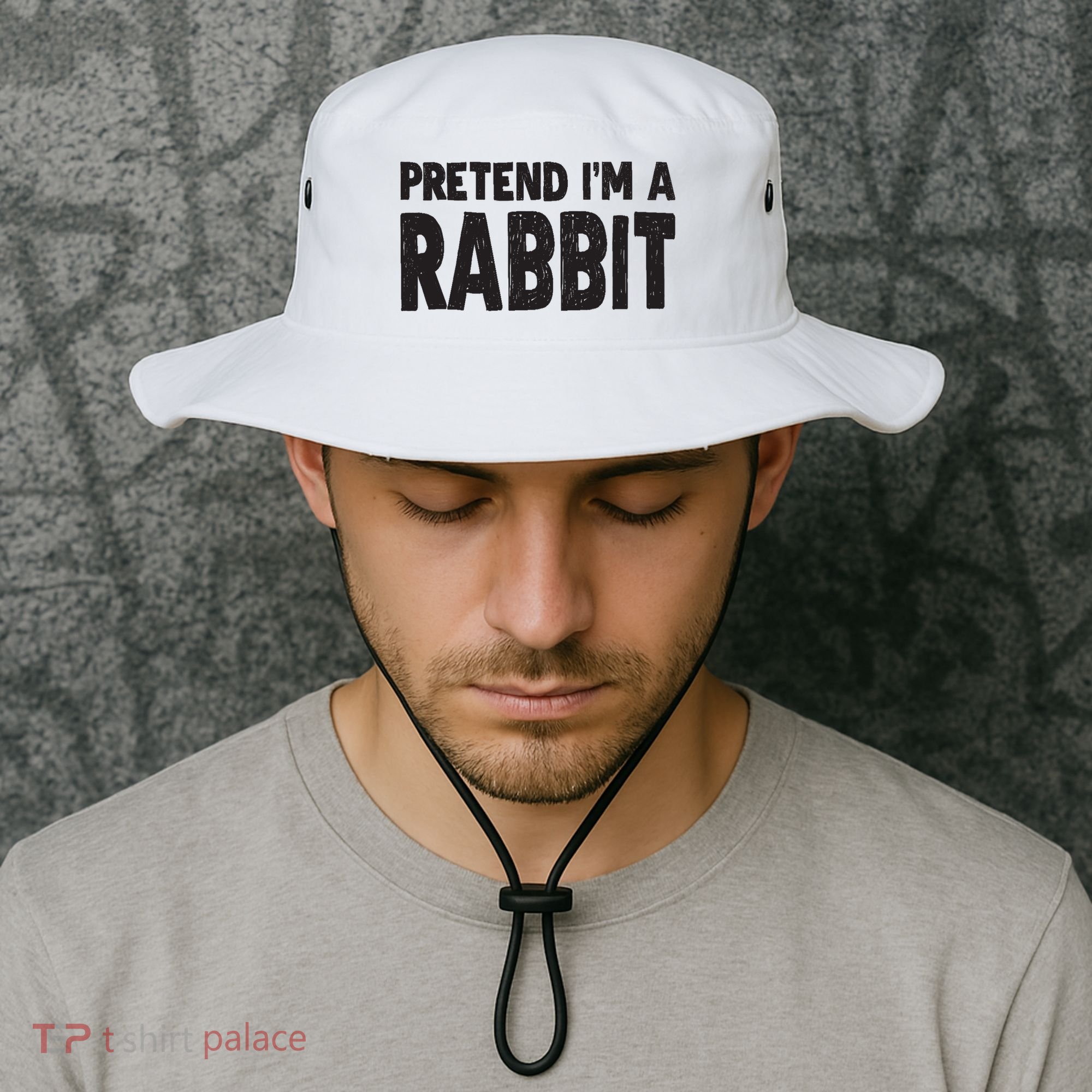Pretend I'm A Rabbit Easy Halloween Costume Bucket Hat