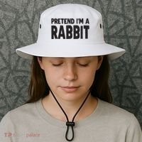 Pretend I'm A Rabbit Easy Halloween Costume Bucket Hat thumb 3
