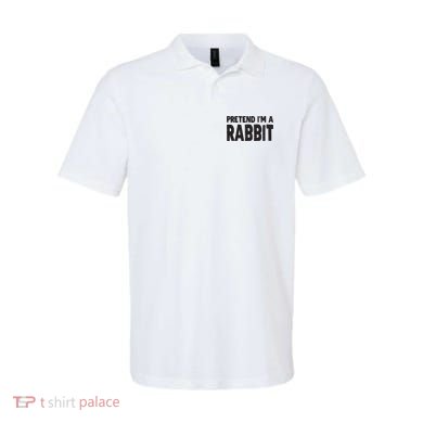 Pretend I'm A Rabbit Easy Halloween Costume Polo
