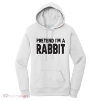 Pretend I'm A Rabbit Easy Halloween Costume Women's Hoodie thumb 0
