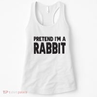 Pretend I'm A Rabbit Easy Halloween Costume Women's Tank Top thumb 0