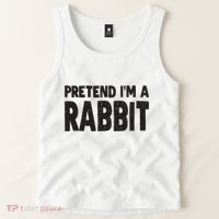 Pretend I'm A Rabbit Easy Halloween Costume Tank Top thumb 2