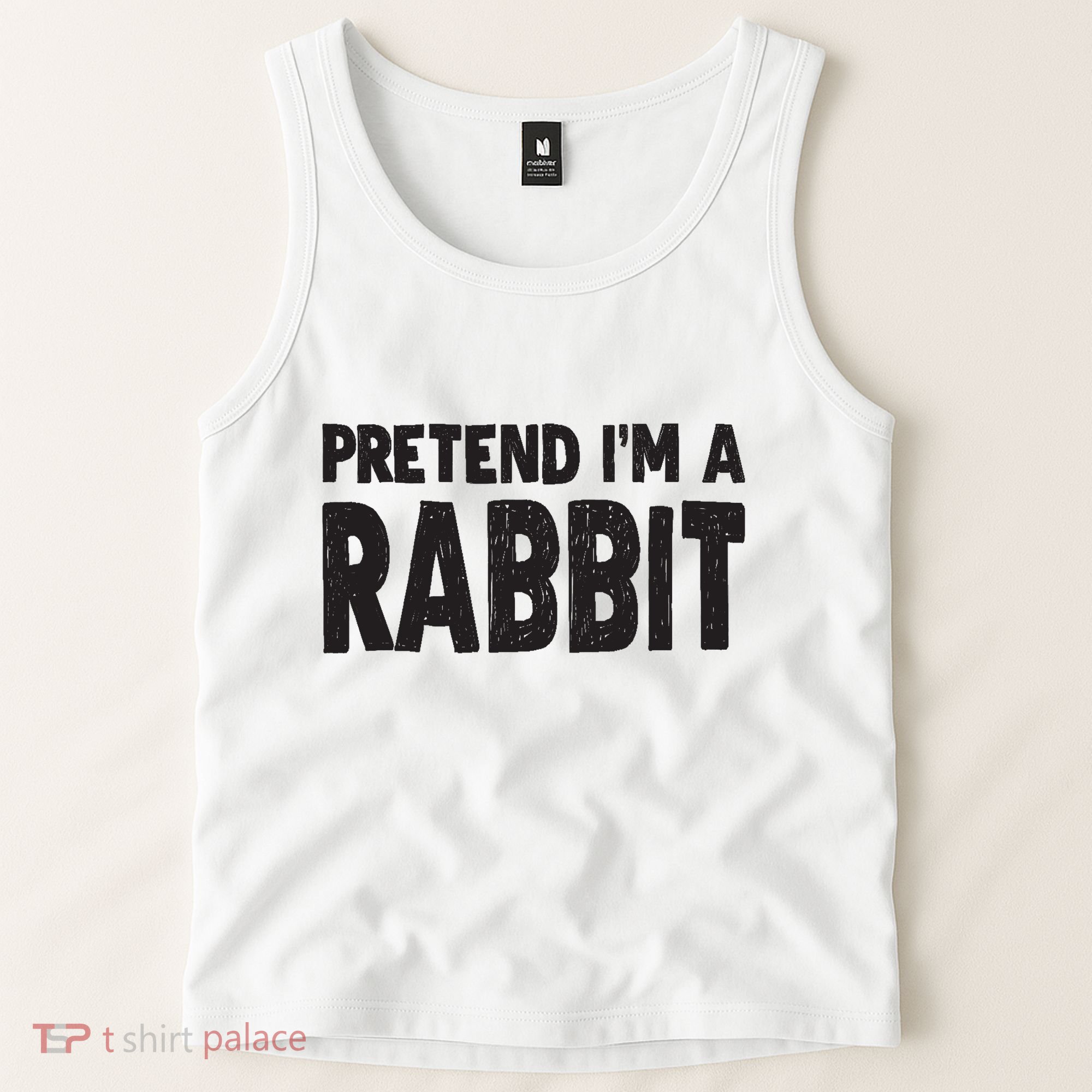 Pretend I'm A Rabbit Easy Halloween Costume Tank Top