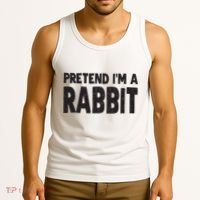 Pretend I'm A Rabbit Easy Halloween Costume Tank Top thumb 3