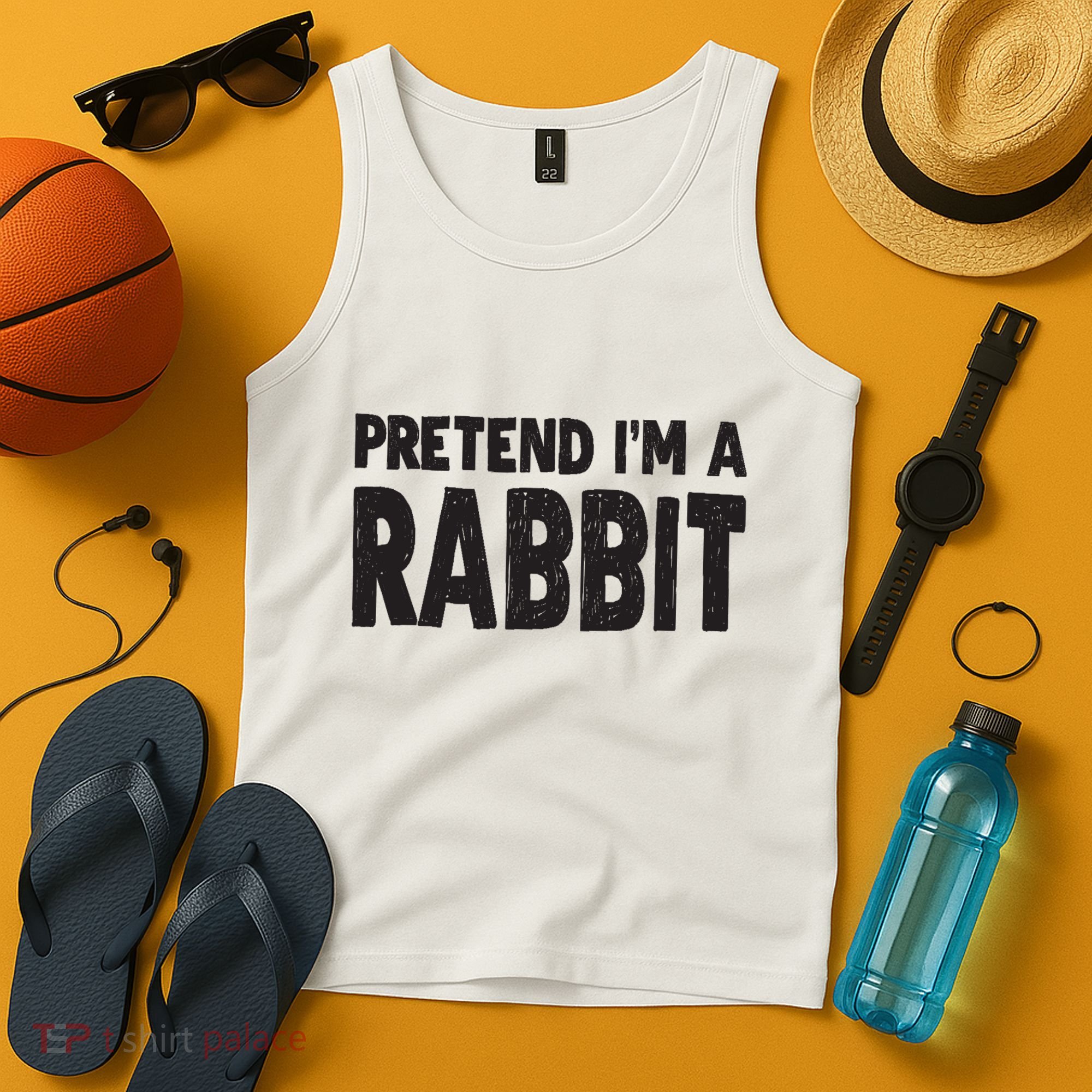 Pretend I'm A Rabbit Easy Halloween Costume Tank Top