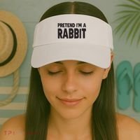 Pretend I'm A Rabbit Easy Halloween Costume Visor thumb 2
