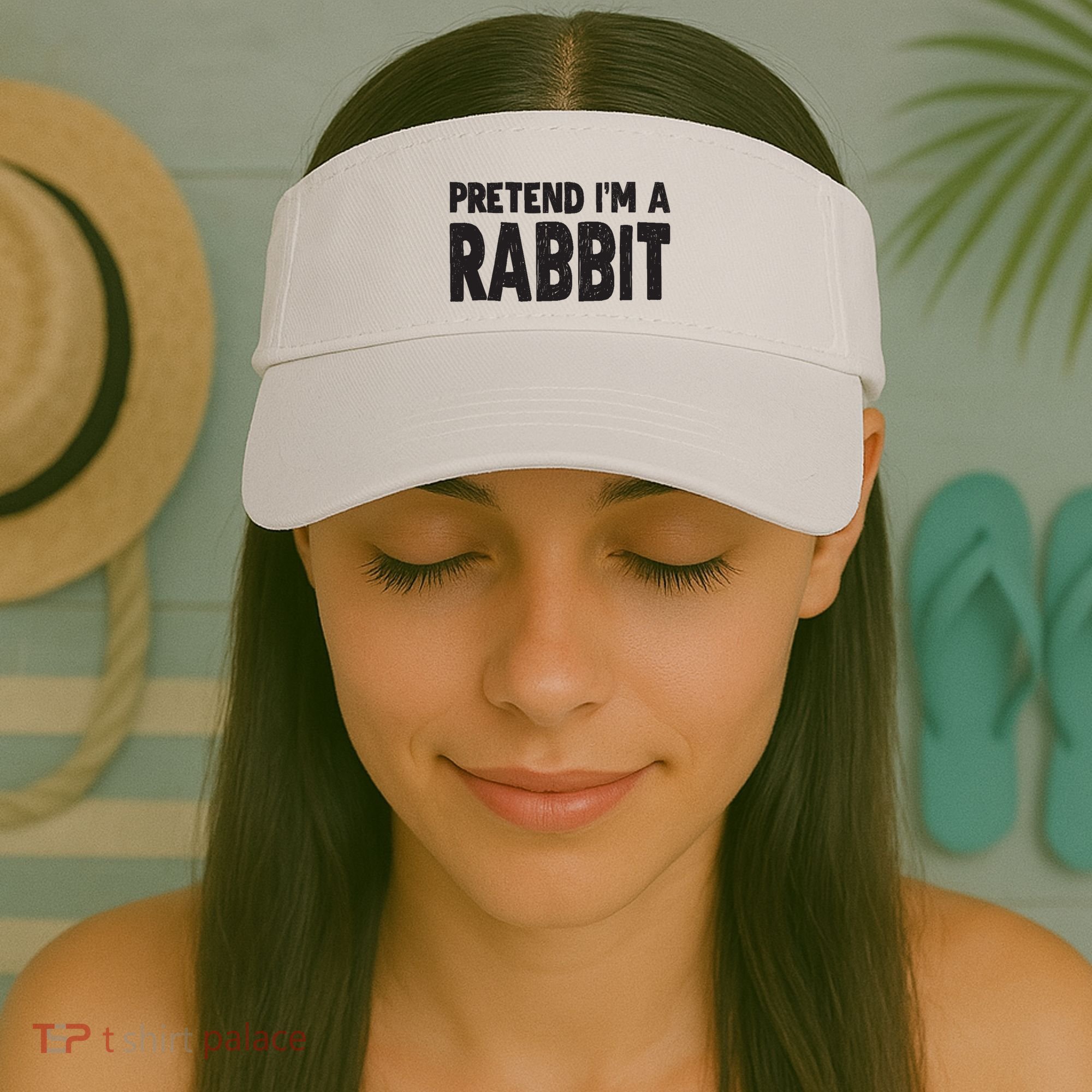 Pretend I'm A Rabbit Easy Halloween Costume Visor