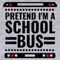 Pretend I'm a School Bus Funny Lazy Halloween Costume Women's Sweatshirt thumb 2