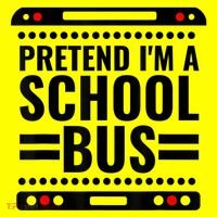 Pretend I'm a School Bus Funny Lazy Halloween Costume T-Shirt thumb 7