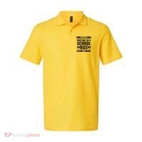 Pretend I'm a School Bus Funny Lazy Halloween Costume Polo thumb 0