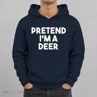 Pretend I'm A Deer Funny Lazy Deer Halloween Costume Hoodie thumb 0
