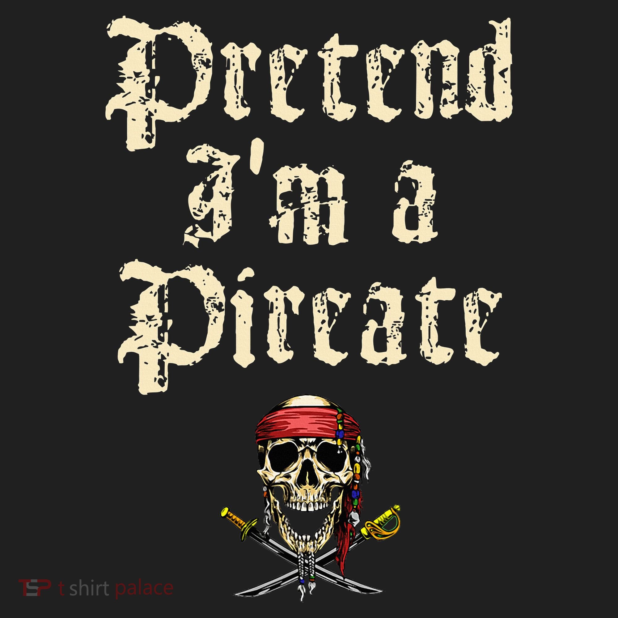 Pretend I'm A Pirate Costume Party Funny Halloween Pirate Beanie