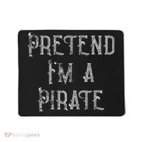 Pretend I'm A Pirate Lazy Halloween Costume Mousepad thumb 0
