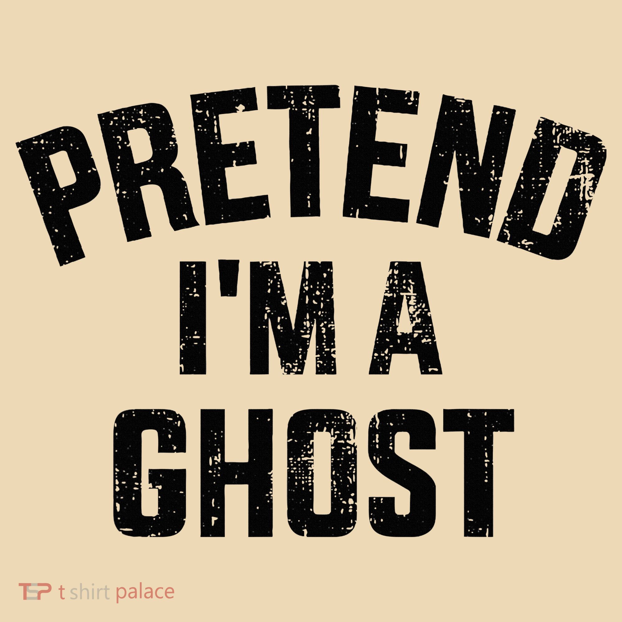 Pretend IM A Ghost Funny Lazy Easy Diy Halloween Costume Tote Bag