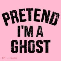 Pretend IM A Ghost Funny Lazy Easy Diy Halloween Costume Coaster thumb 2