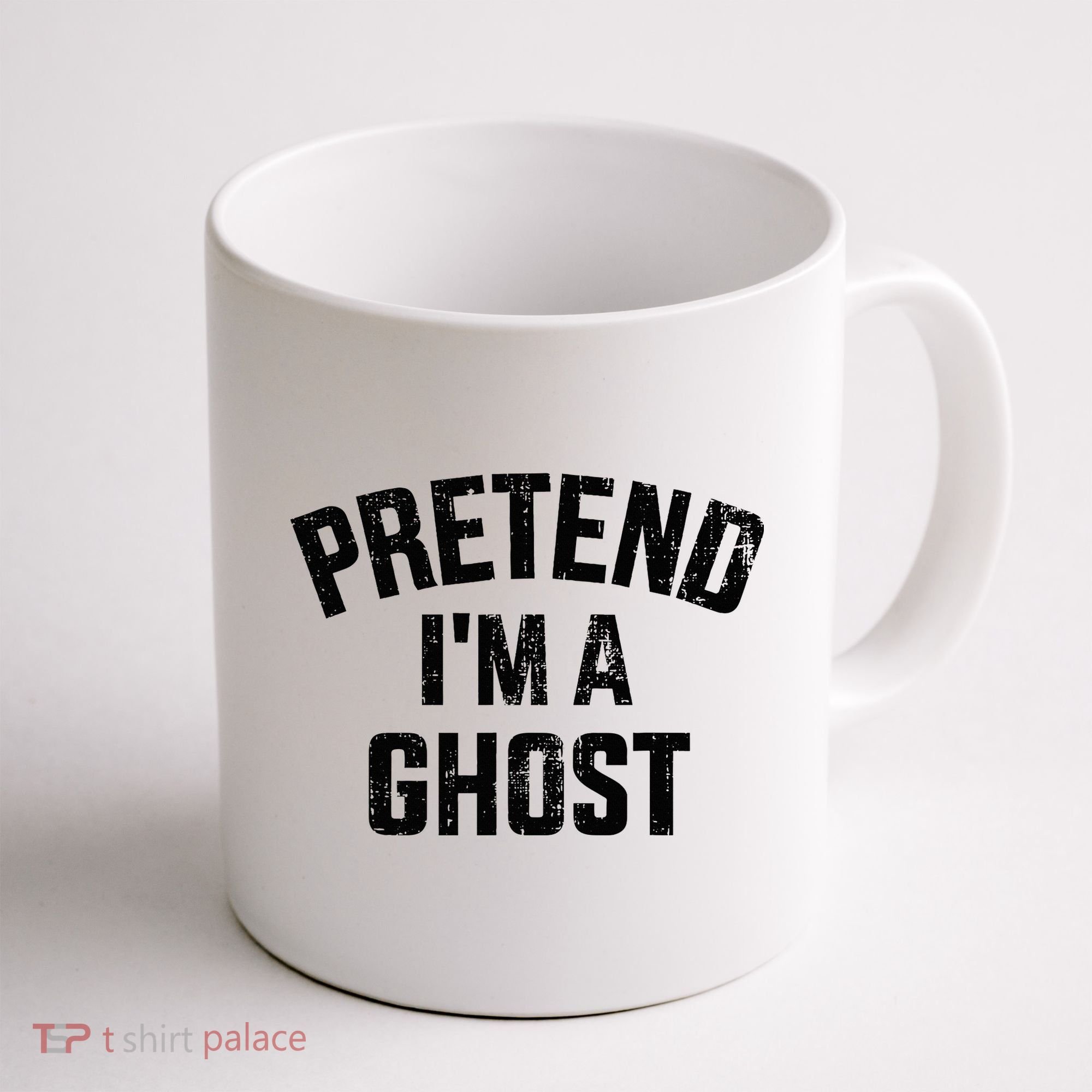 Pretend IM A Ghost Funny Lazy Easy Diy Halloween Costume Coffee Mug