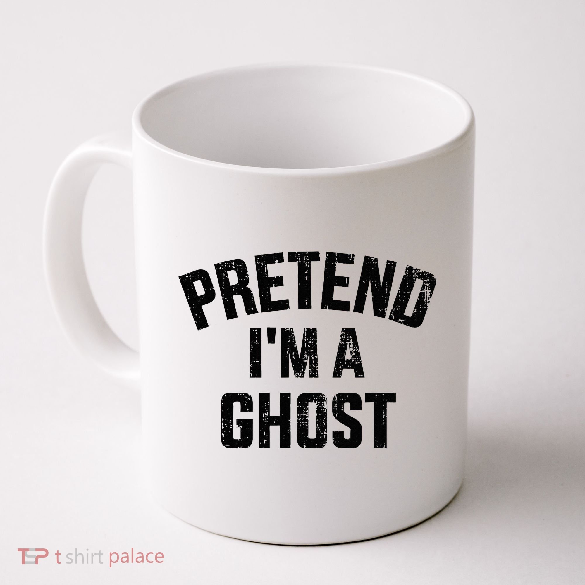 Pretend IM A Ghost Funny Lazy Easy Diy Halloween Costume Coffee Mug