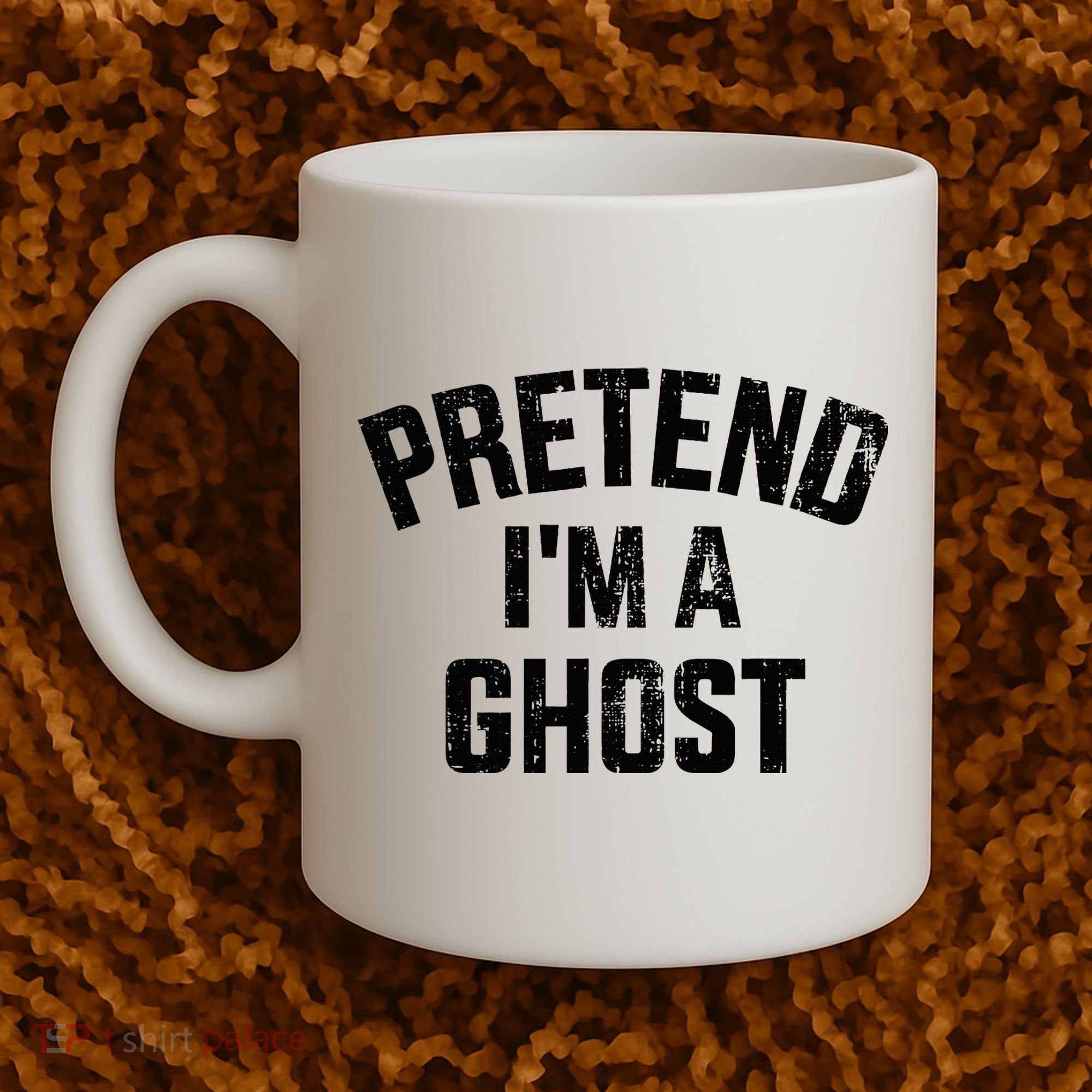 Pretend IM A Ghost Funny Lazy Easy Diy Halloween Costume Coffee Mug