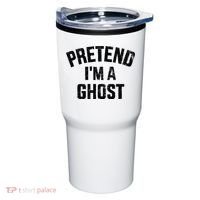 Pretend IM A Ghost Funny Lazy Easy Diy Halloween Costume Tumbler thumb 0