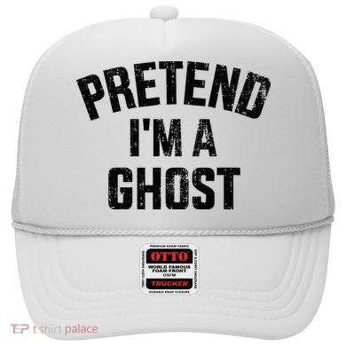 Pretend IM A Ghost Funny Lazy Easy Diy Halloween Costume Hat
