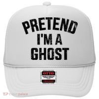 Pretend IM A Ghost Funny Lazy Easy Diy Halloween Costume Hat thumb 0