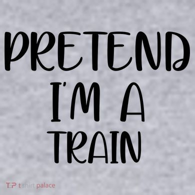 Pretend Im A Train Women's Racerback Cropped Tank