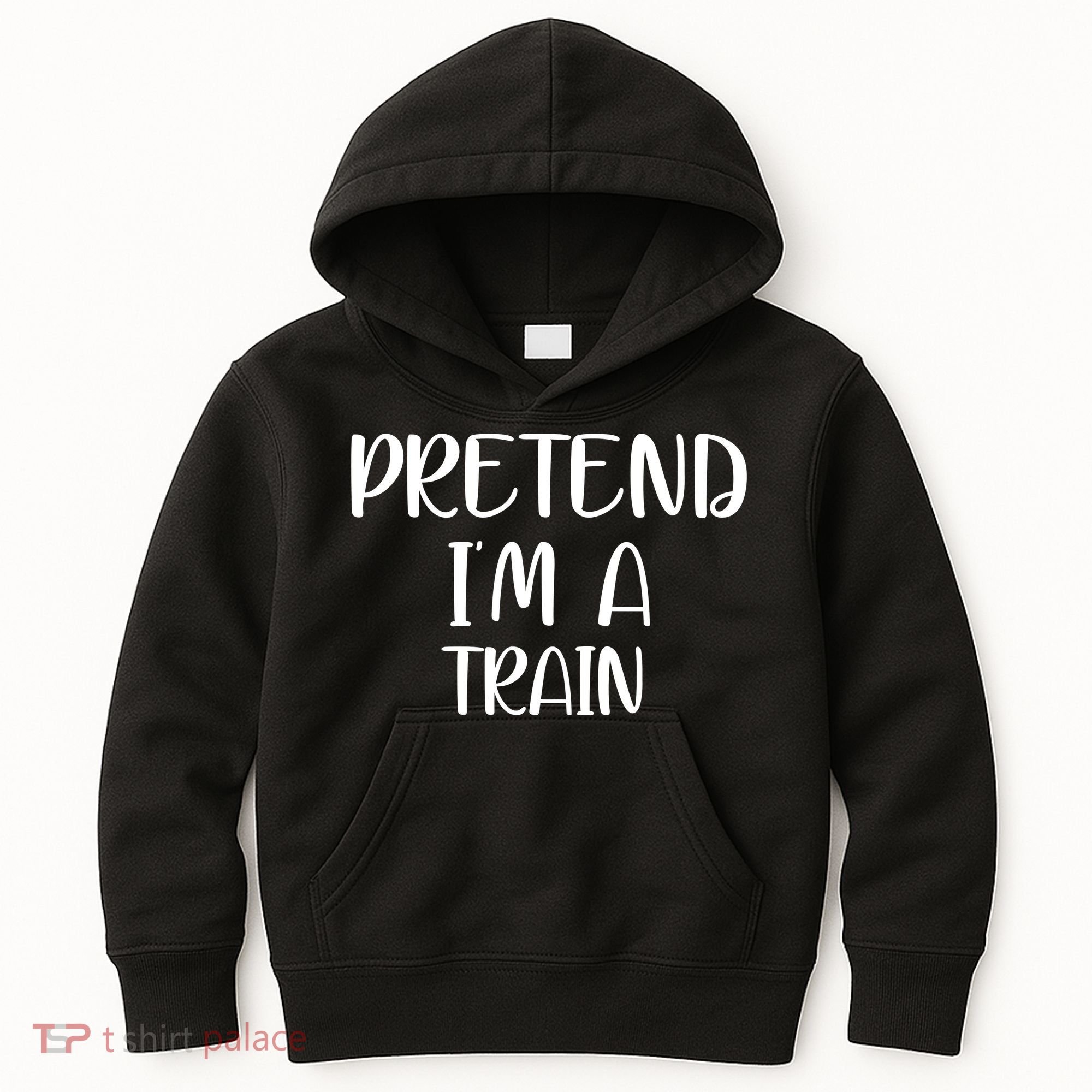 Pretend Im A Train Kids Hoodie