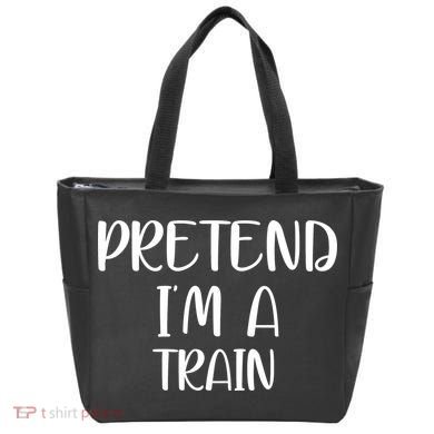 Pretend Im A Train Tote Bag