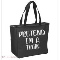Pretend Im A Train Tote Bag thumb 2