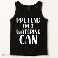 Pretend Im A Watering Can Budget Flowers Halloween Costume Tank Top thumb 2