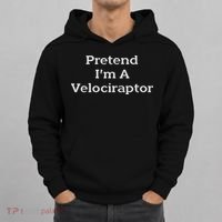 Pretend I'm A Velociraptor Costume Party Funny Halloween Hoodie thumb 0