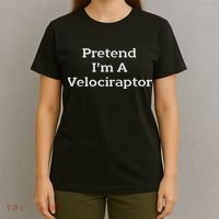 Pretend I'm A Velociraptor Costume Party Funny Halloween T-Shirt thumb 4