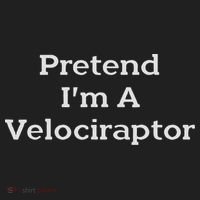 Pretend I'm A Velociraptor Costume Party Funny Halloween Beanie thumb 2