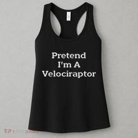Pretend I'm A Velociraptor Costume Party Funny Halloween Women's Tank Top thumb 3