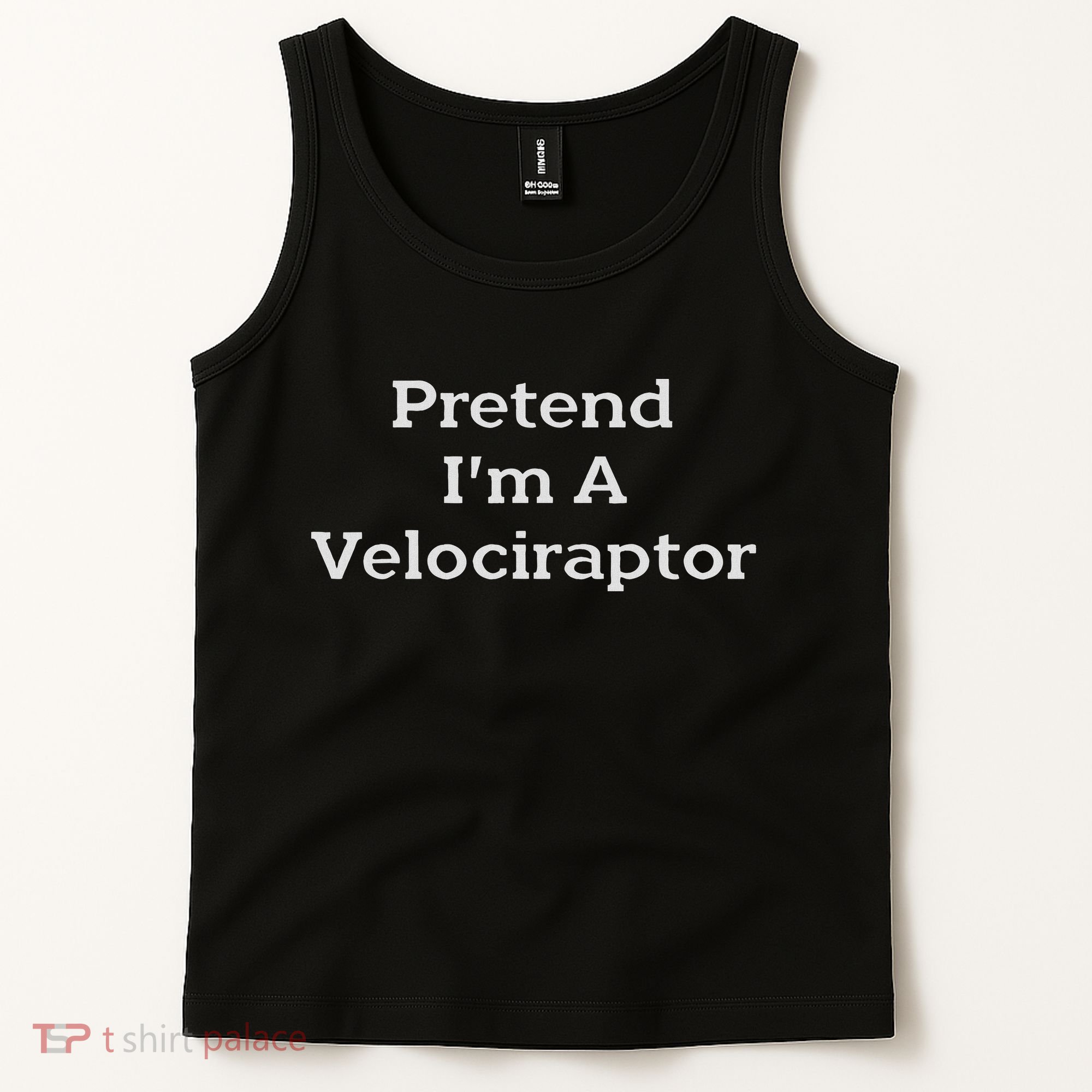 Pretend I'm A Velociraptor Costume Party Funny Halloween Tank Top