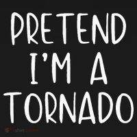 Pretend IM A Tornado Costume Halloween Simple Funny Weather Women's Hoodie thumb 2