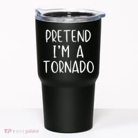 Pretend IM A Tornado Costume Halloween Simple Funny Weather Tumbler thumb 0