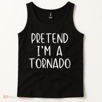 Pretend IM A Tornado Costume Halloween Simple Funny Weather Tank Top thumb 2