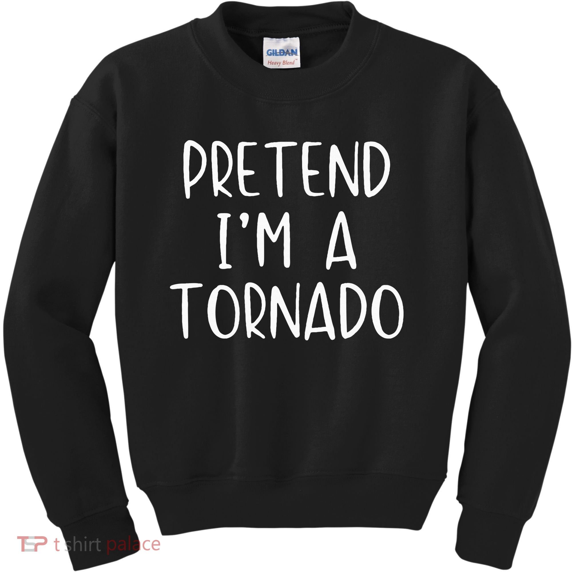 Pretend IM A Tornado Costume Halloween Simple Funny Weather Kids Sweatshirt