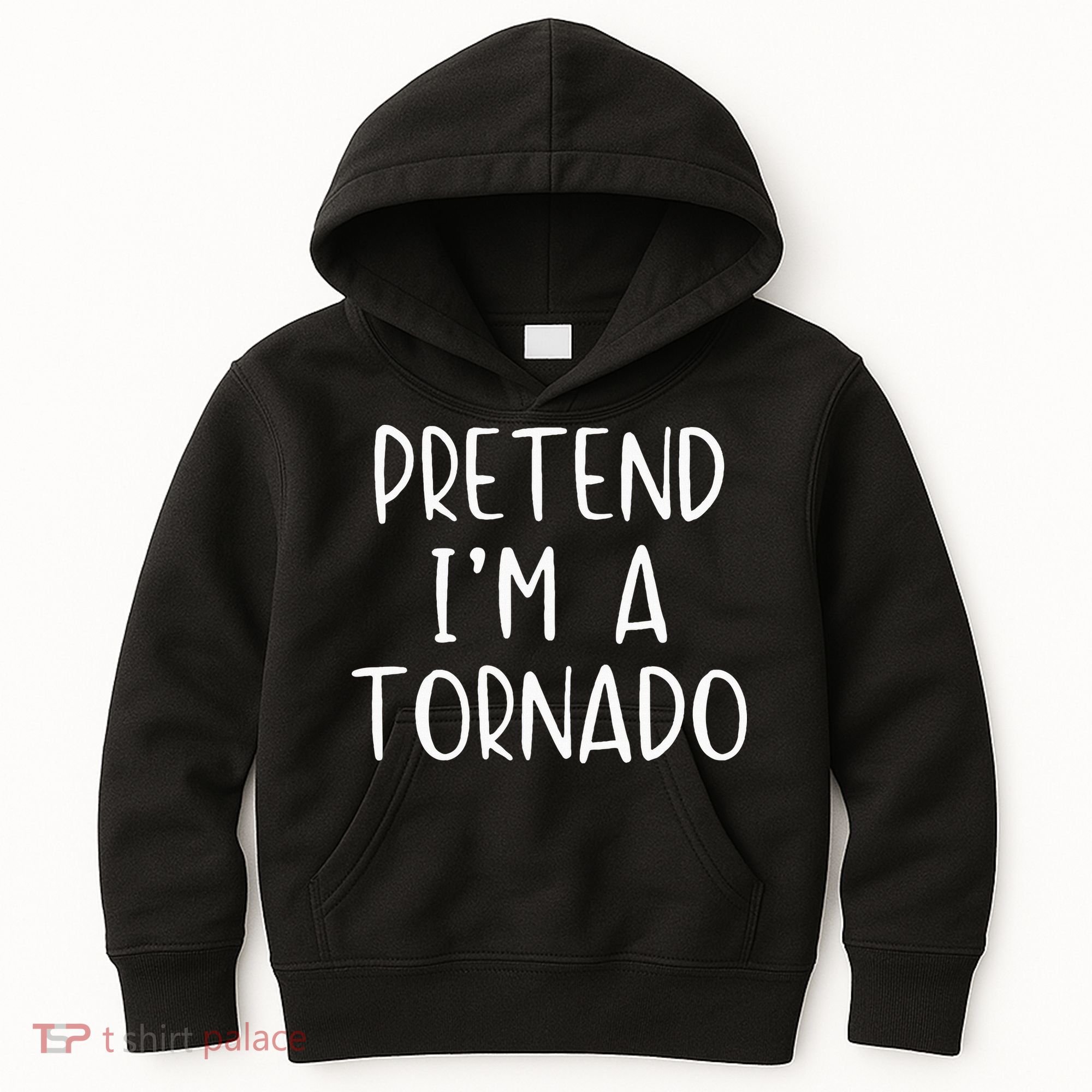 Pretend IM A Tornado Costume Halloween Simple Funny Weather Kids Hoodie
