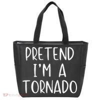 Pretend IM A Tornado Costume Halloween Simple Funny Weather Tote Bag thumb 0
