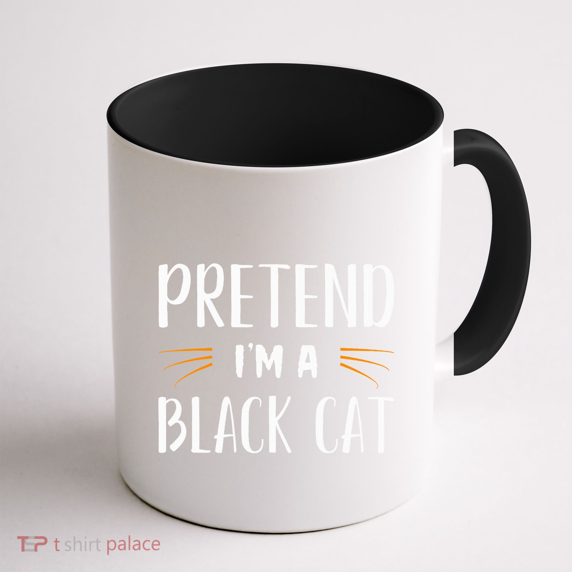 Pretend I'm A Black Cat Costume Party Funny Halloween Cat  Coffee Mug