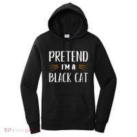 Pretend I'm A Black Cat Costume Party Funny Halloween Cat  Women's Hoodie thumb 0