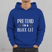 Pretend I'm A Black Cat Costume Party Funny Halloween Cat  Hoodie thumb 0