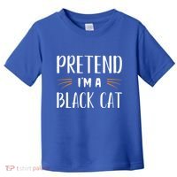 Pretend I'm A Black Cat Costume Party Funny Halloween Cat  Toddler T-Shirt thumb 0